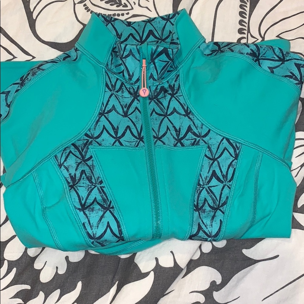Ivivva girls zip up light jacket size 12